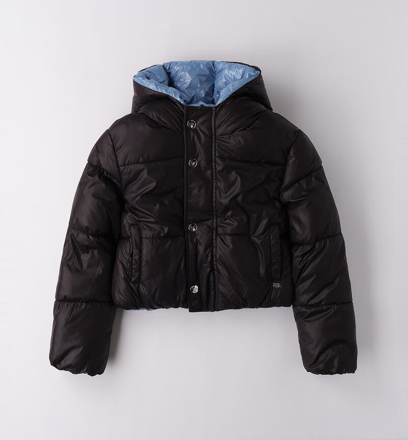 Reversible jacket for girls AZZURRO-3762