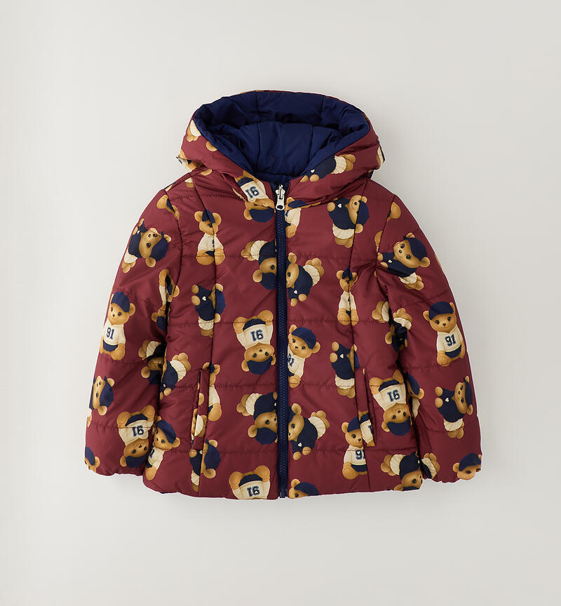 Giubbotto reversibile bambina BORDEAUX-BLU-6CFP