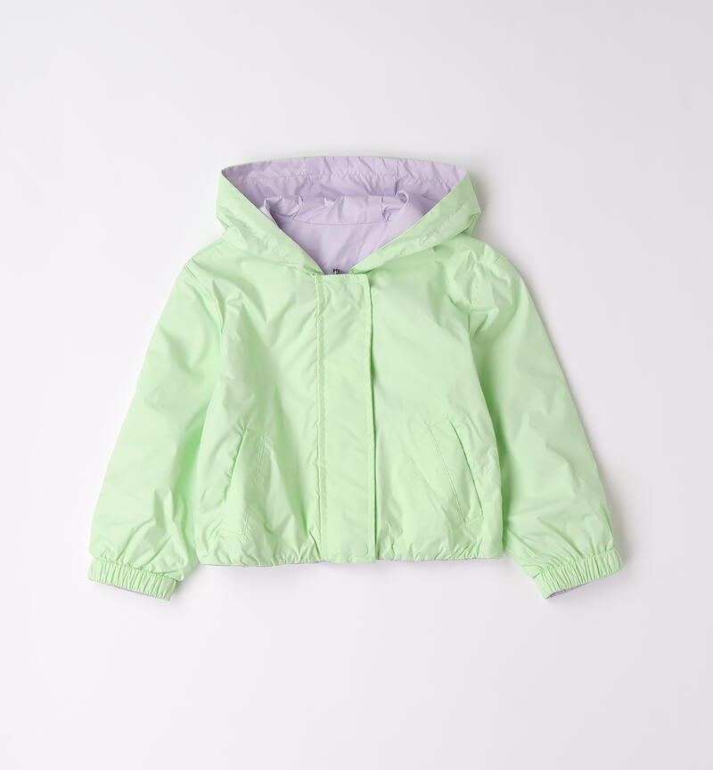 Reversible jacket for girls VERDE-5121