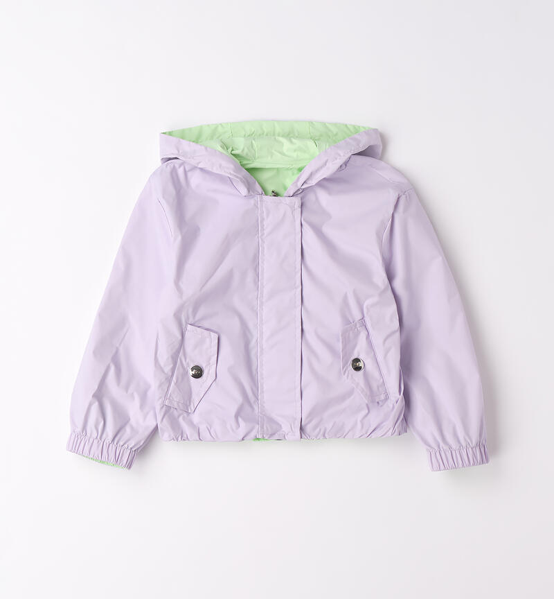 Reversible jacket for girls VERDE-5121