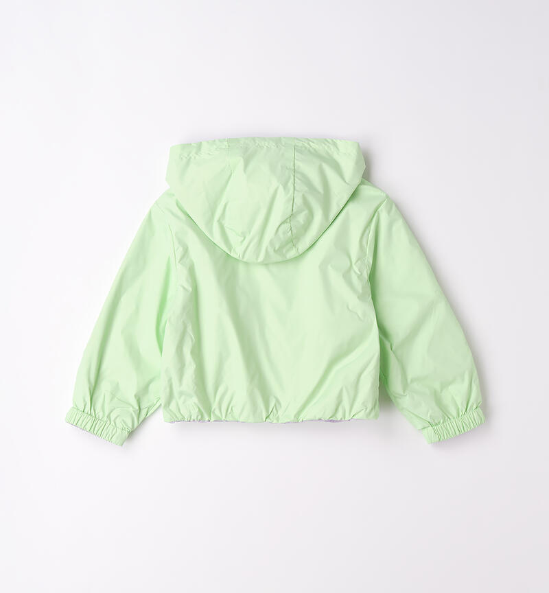 Reversible jacket for girls VERDE-5121