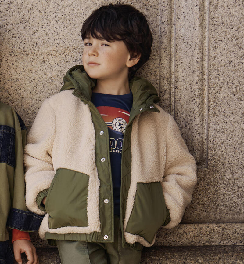Kids' reversible jacket ECRU'-0164