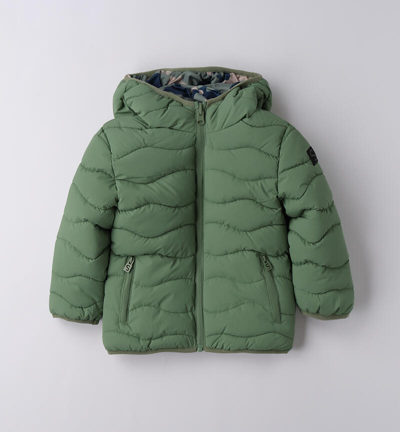 Giubbotto reversibile bambino VERDE SALVIA-4921