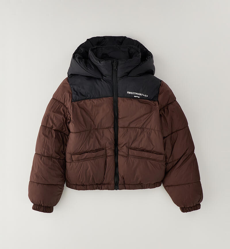 Reversible jacket for girls NERO-0658