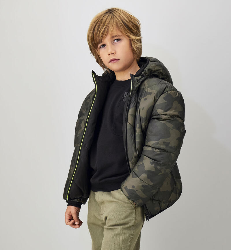 GIubbotto reversibile ragazzo VERDE-VERDE-6CEL