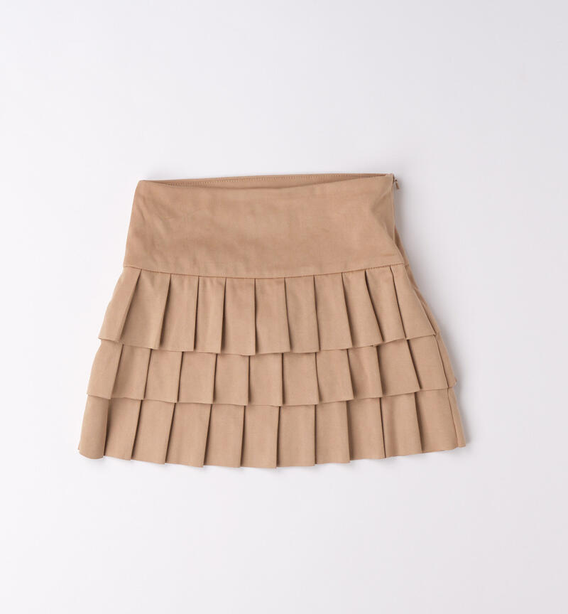 Girls' skirt with ruffles NOCCIOLA-0736
