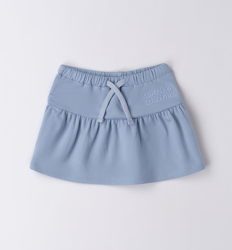 Gonna bambina in tuta AZZURRO-3814