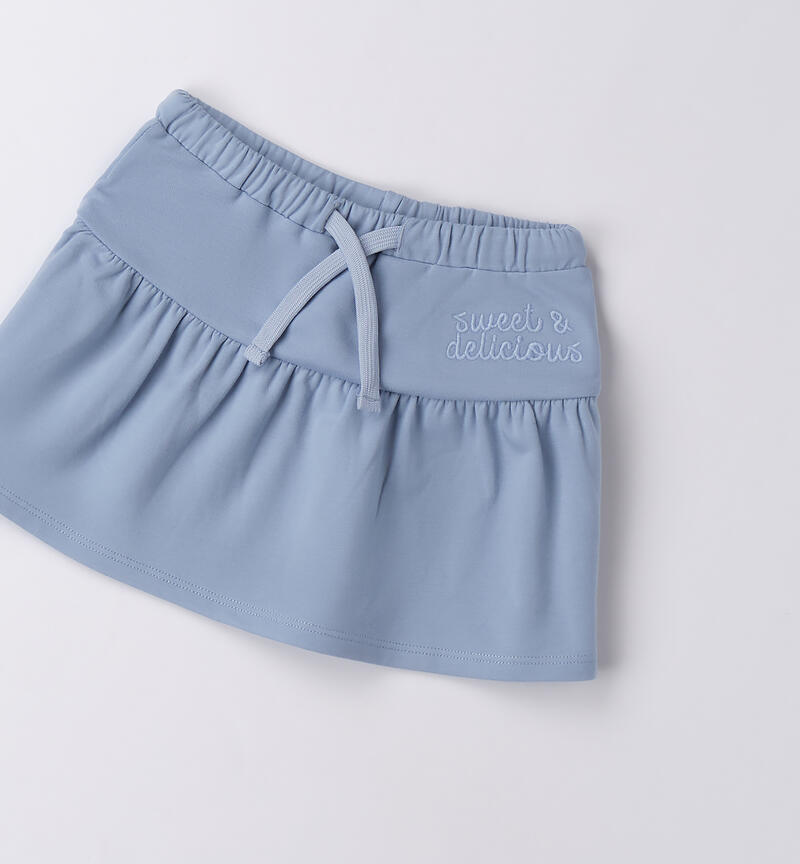 Gonna bambina in tuta AZZURRO-3814