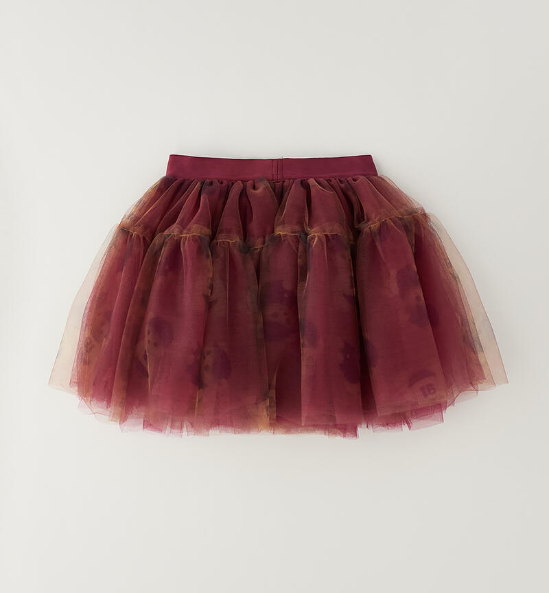 Gonna in tulle bambina BORDEAUX-BLU-6CFP