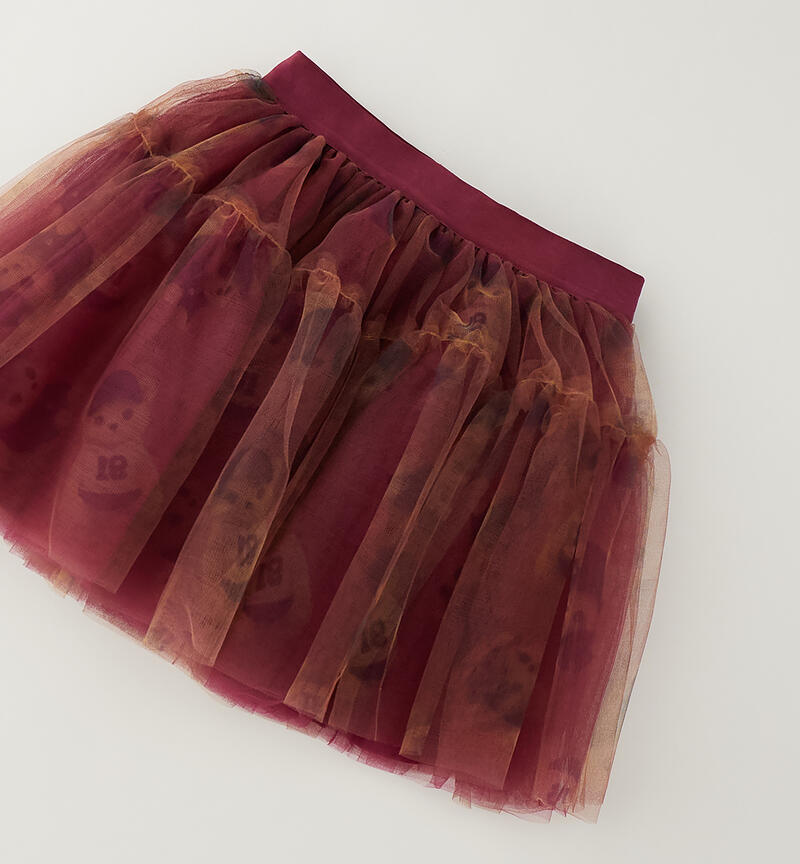 Gonna in tulle bambina BORDEAUX-BLU-6CFP