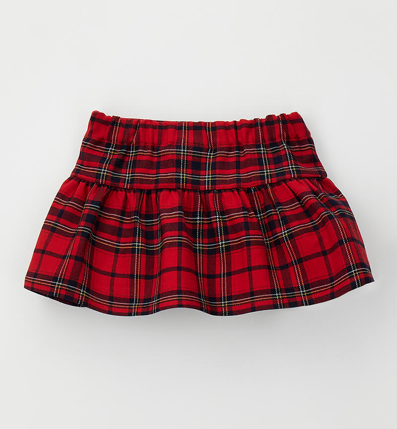 Gonna neonata Natale ROSSO-2253