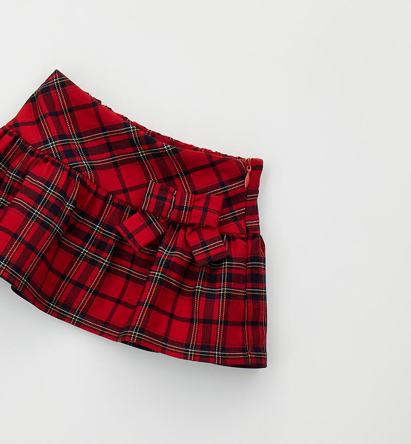 Gonna neonata Natale ROSSO-2253