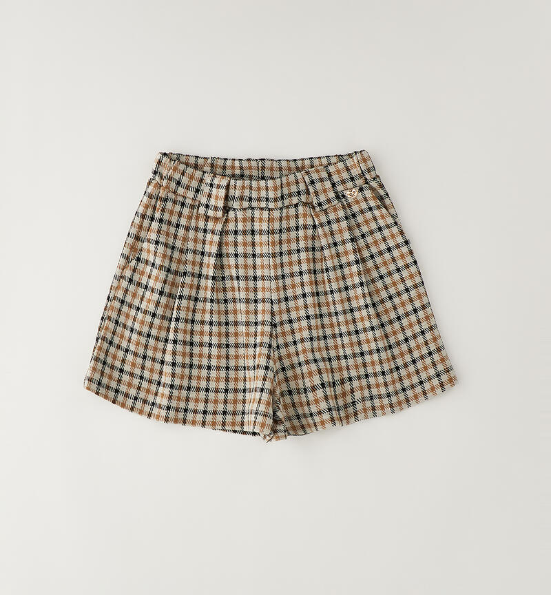 Gonna pantalone per ragazza BEIGE-1117