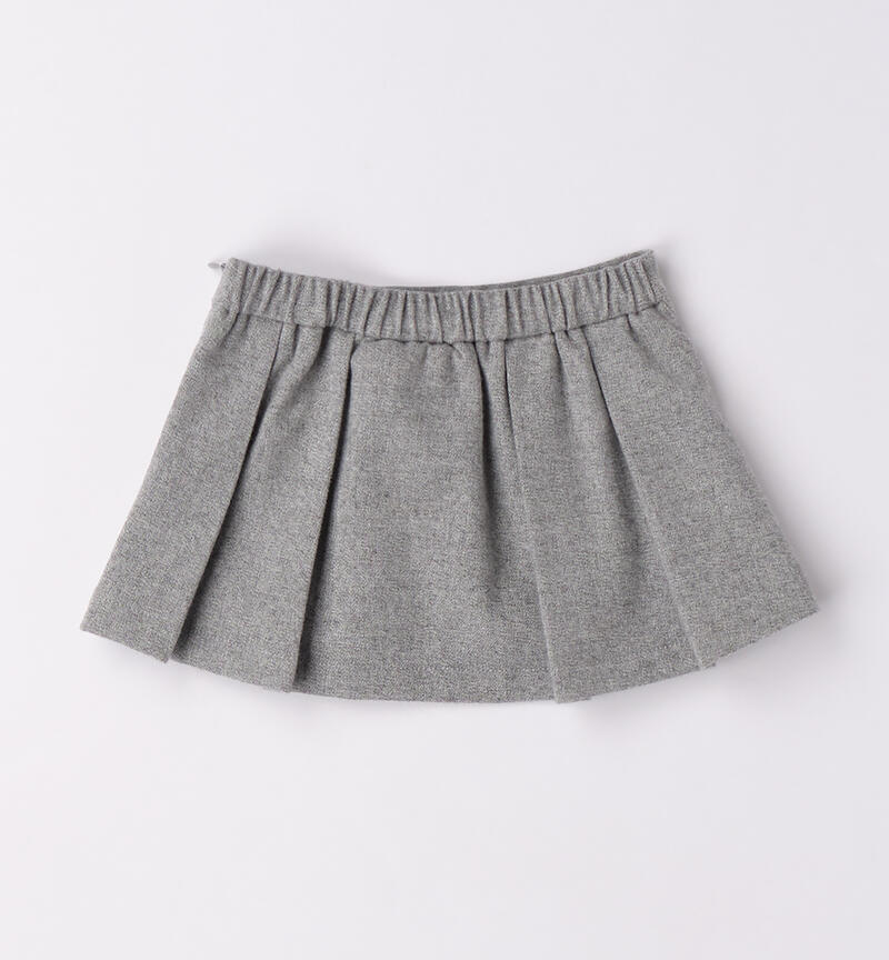 Skirt for little girl GRIGIO SCURO MELANGE-8879