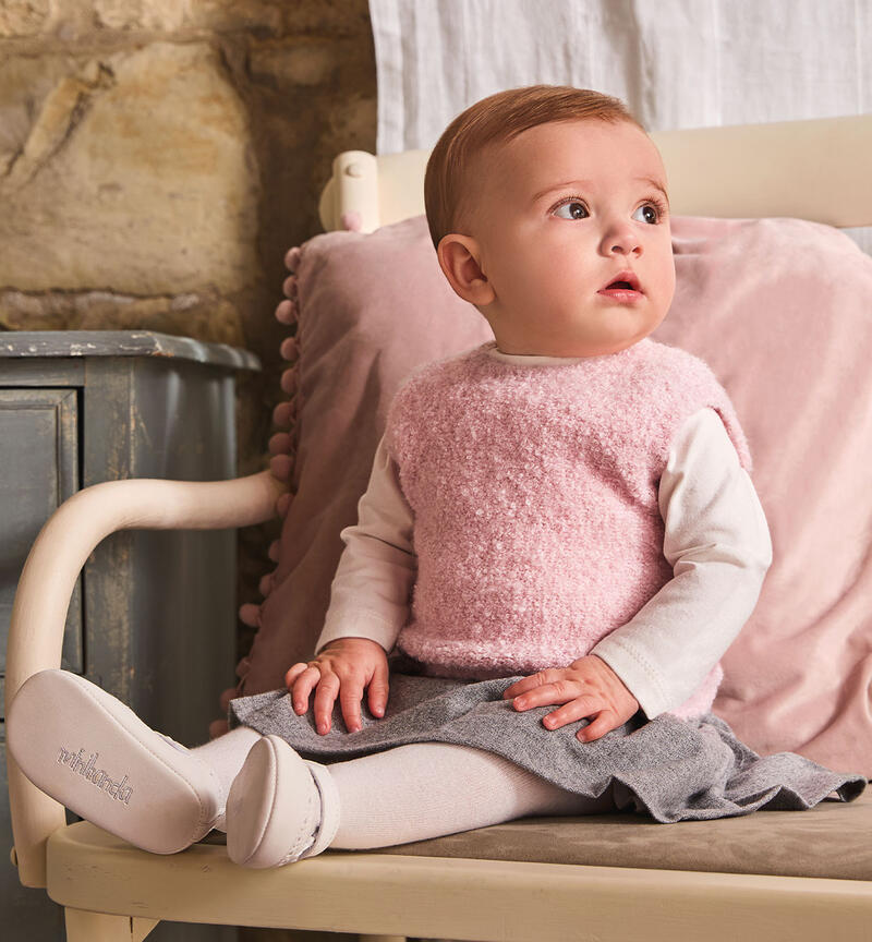 Skirt for little girl GRIGIO SCURO MELANGE-8879