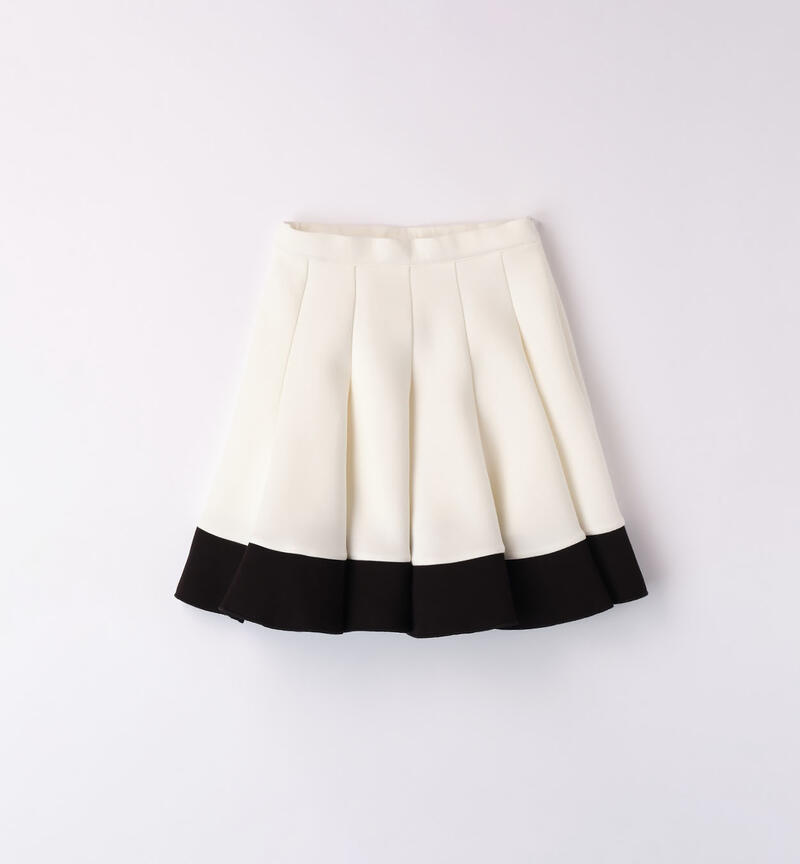 Sarabanda pleated skirt for girls from 8 to 16 years PANNA-0112
