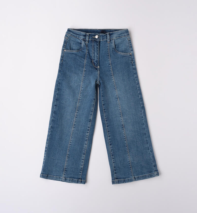 Jeans ampi bambina BLU LAVATO-7410