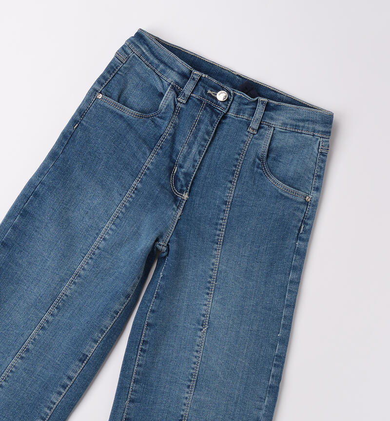 Jeans ampi bambina BLU LAVATO-7410