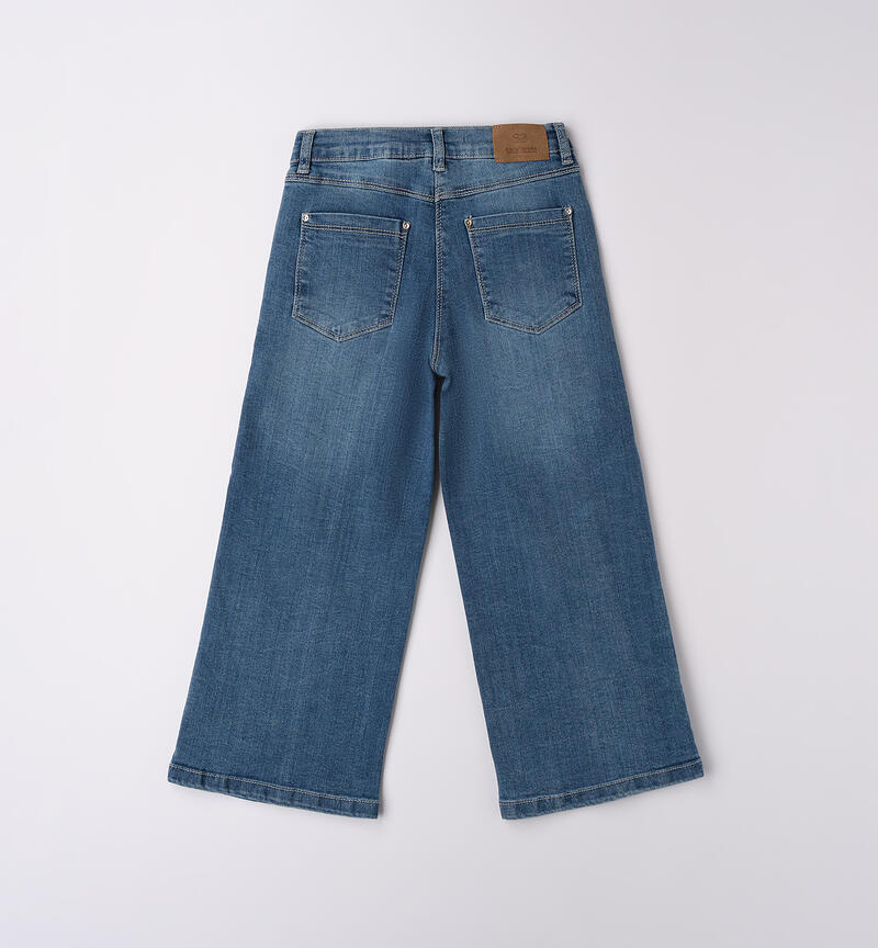 Jeans ampi bambina BLU LAVATO-7410