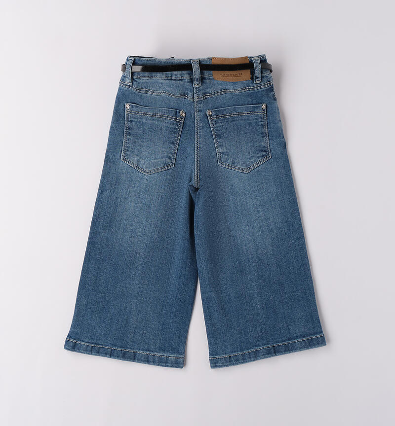 Wide-leg jeans for girls BLU LAVATO-7410