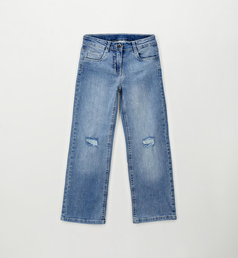 Girls' jeans with rips LAVATO CHIARISSIMO-7300