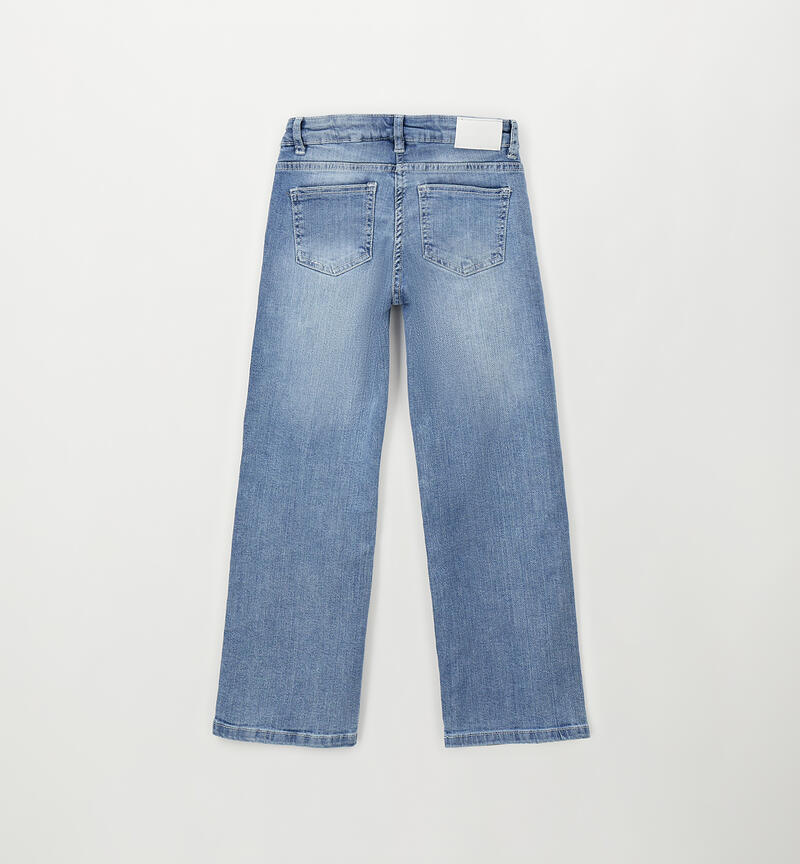 Girls' jeans with rips LAVATO CHIARISSIMO-7300