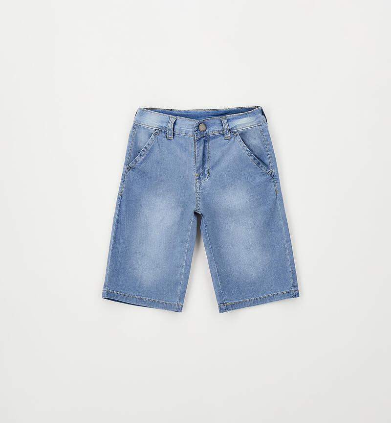 Children's short jeans STONE WASHED CHIARO-7400