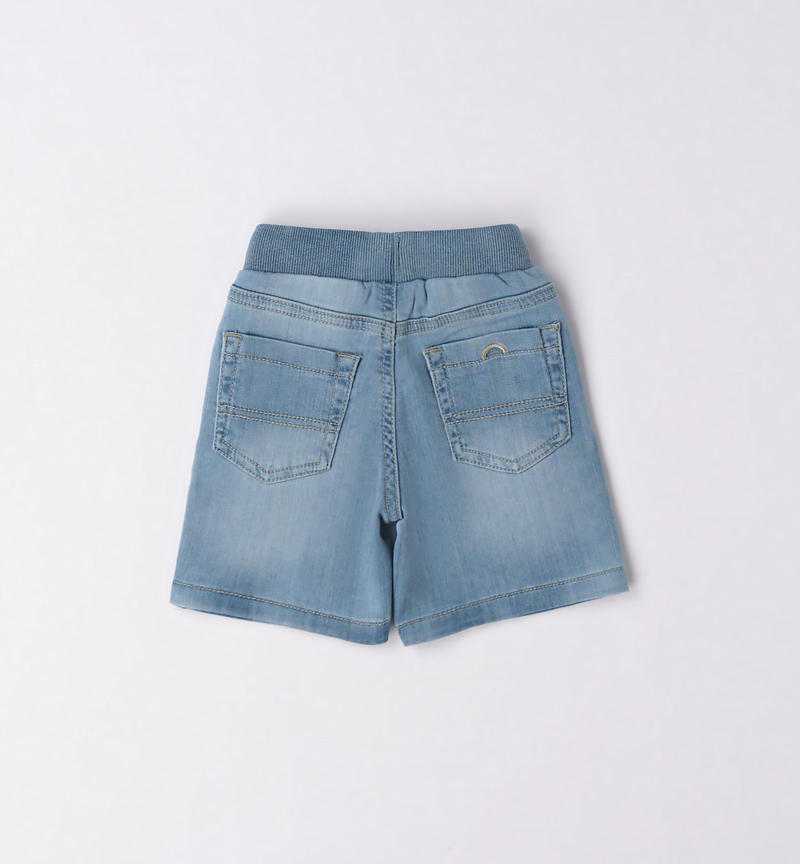 Sarabanda denim shorts for boys from 9 months to 8 years STONE BLEACH-7350