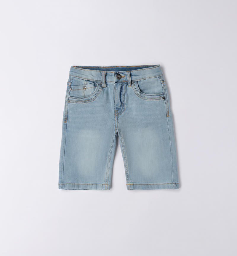 Jeans corto ragazzo da 8 a 16 anni Sarabanda BLU CHIARO LAVATO-7310