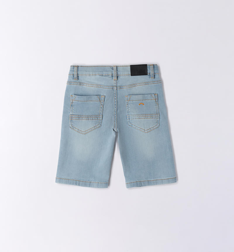 Jeans corto ragazzo da 8 a 16 anni Sarabanda BLU CHIARO LAVATO-7310