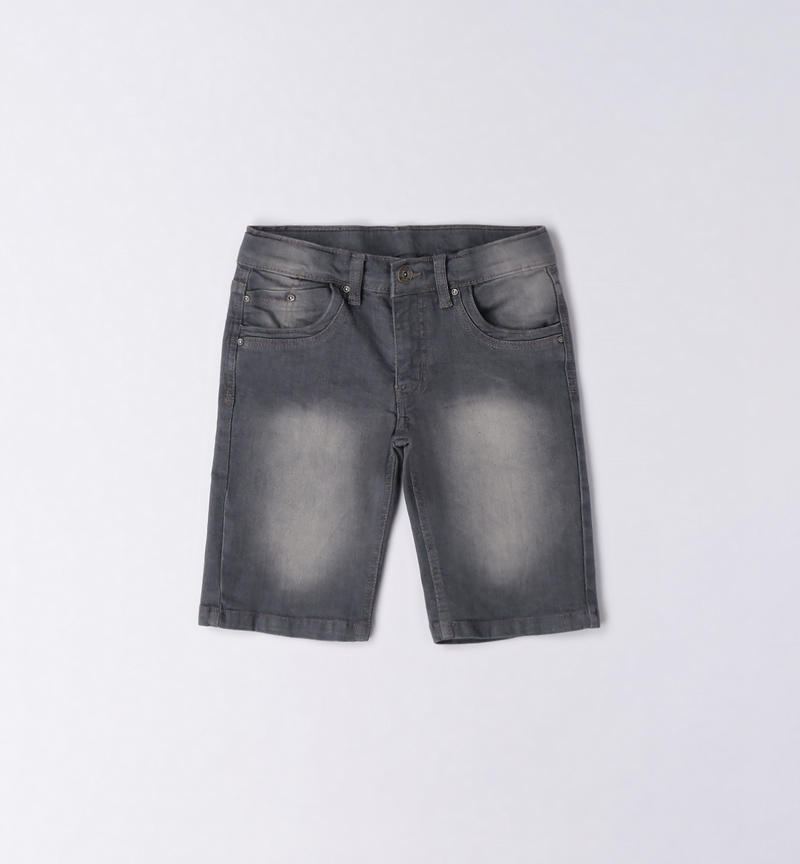 Sarabanda denim shorts for boys from 8 to 16 years GRIGIO CHIARO-7992