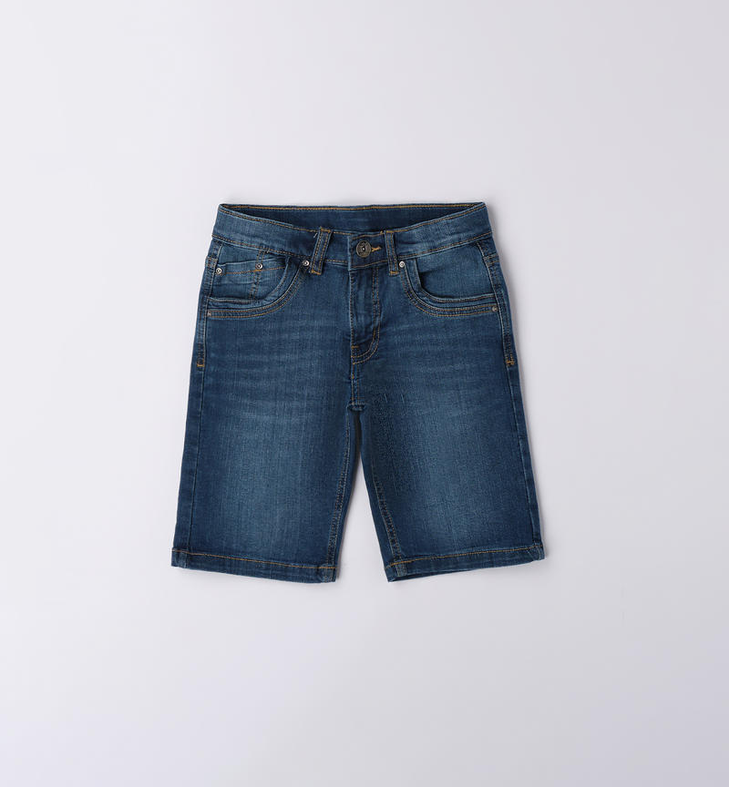 Sarabanda denim shorts for boys from 8 to 16 years STONE WASHED-7450