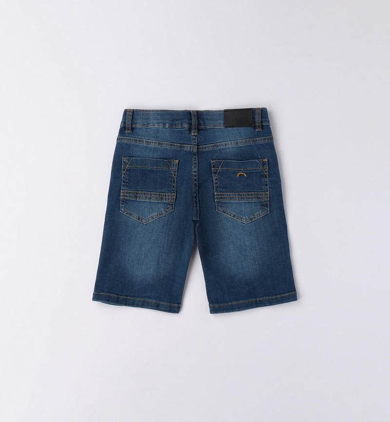 Sarabanda denim shorts for boys from 8 to 16 years STONE WASHED-7450