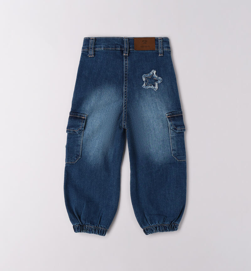 Girl's jeans STONE WASHED CHIARO-7400