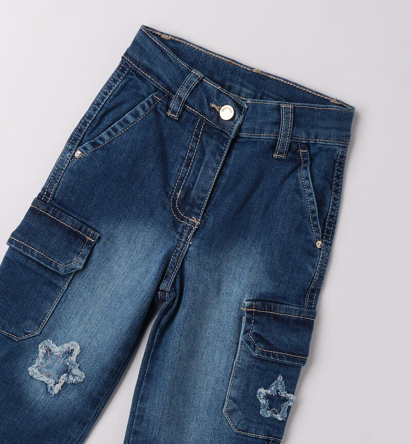 Girl's jeans STONE WASHED CHIARO-7400