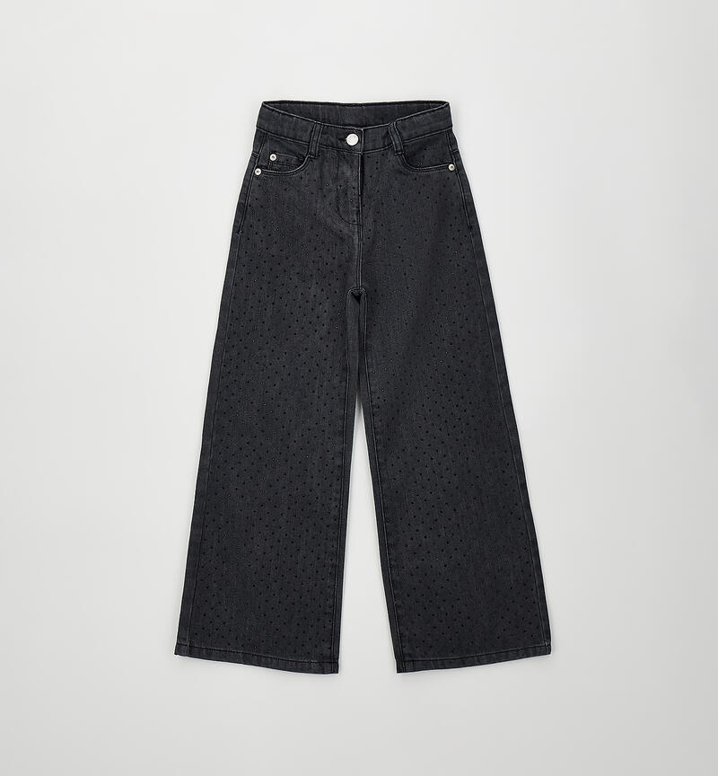 Jeans da ragazza STONE BLACK-7996