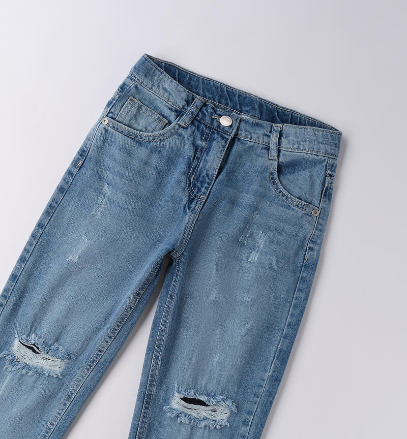 Jeans da ragazza STONE WASHED CHIARO-7400