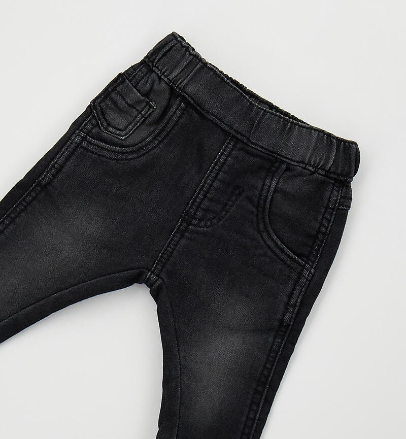 Jeans neonato Minibanda NERO-7990