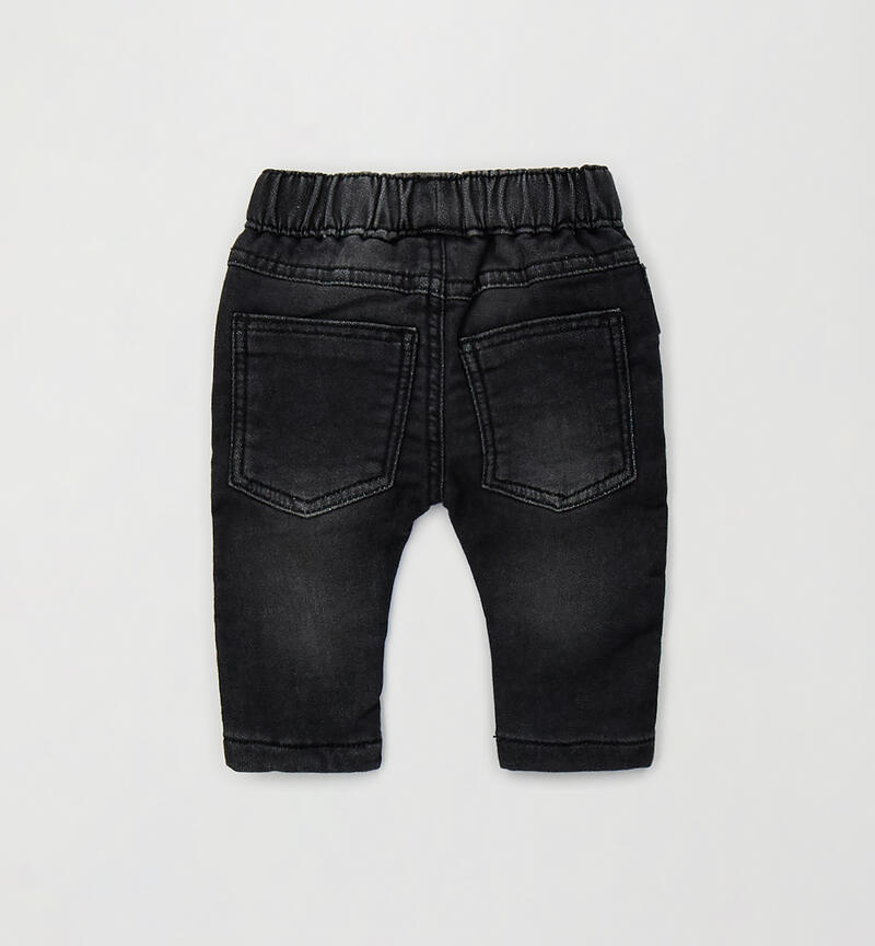 Jeans neonato Minibanda NERO-7990