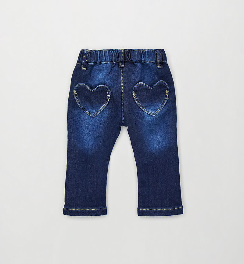 Jeans for baby girls BLU-7750