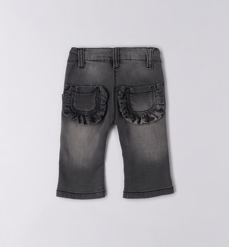 Baby girl jeans GRIGIO CHIARO-7992