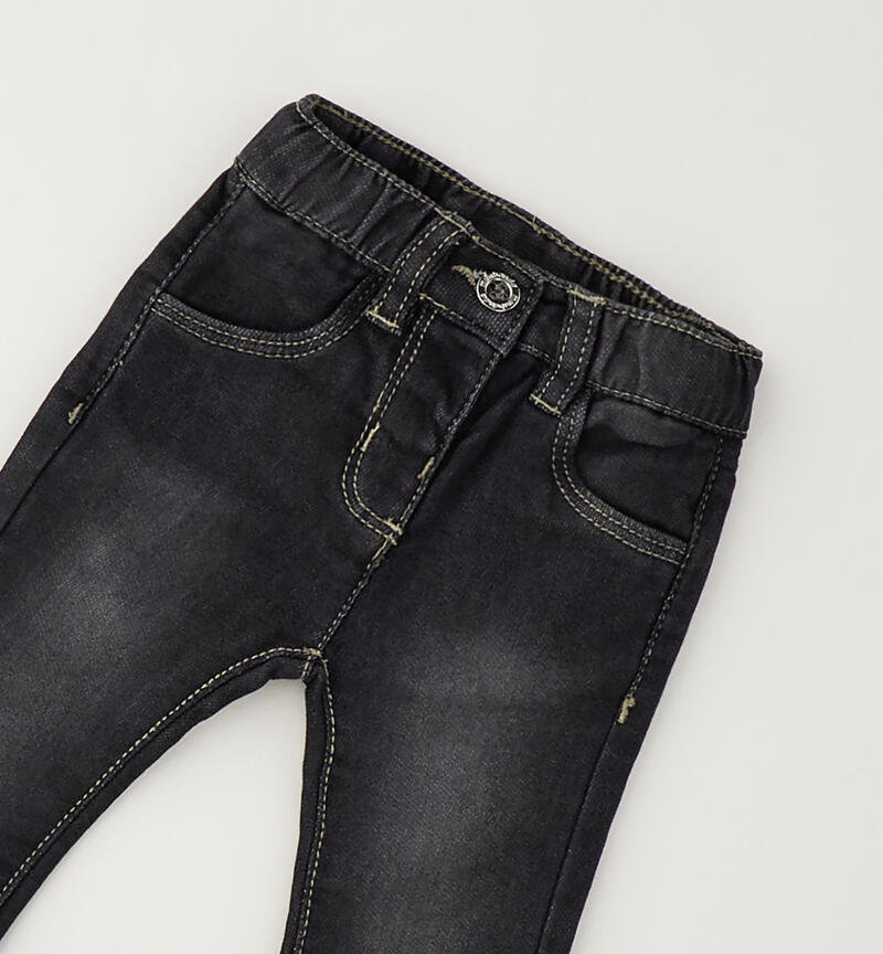 Jeans for baby girls STONE BLACK-7996