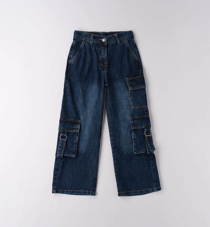 Jeans per ragazza STONE WASHED MEDIUM BLUE -7044