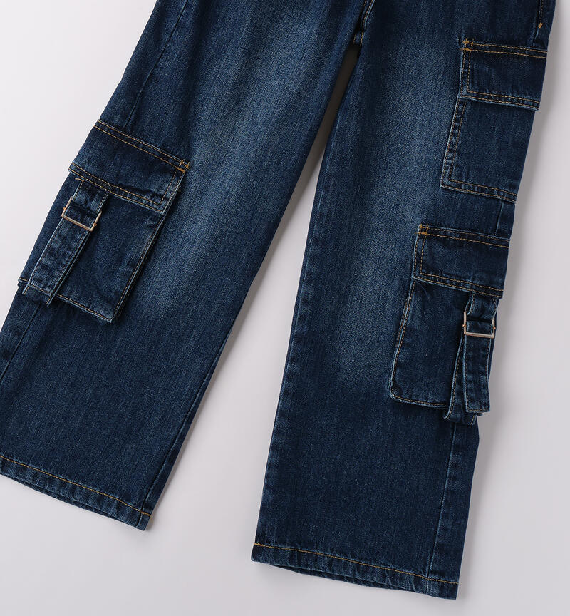 Jeans per ragazza STONE WASHED MEDIUM BLUE -7044