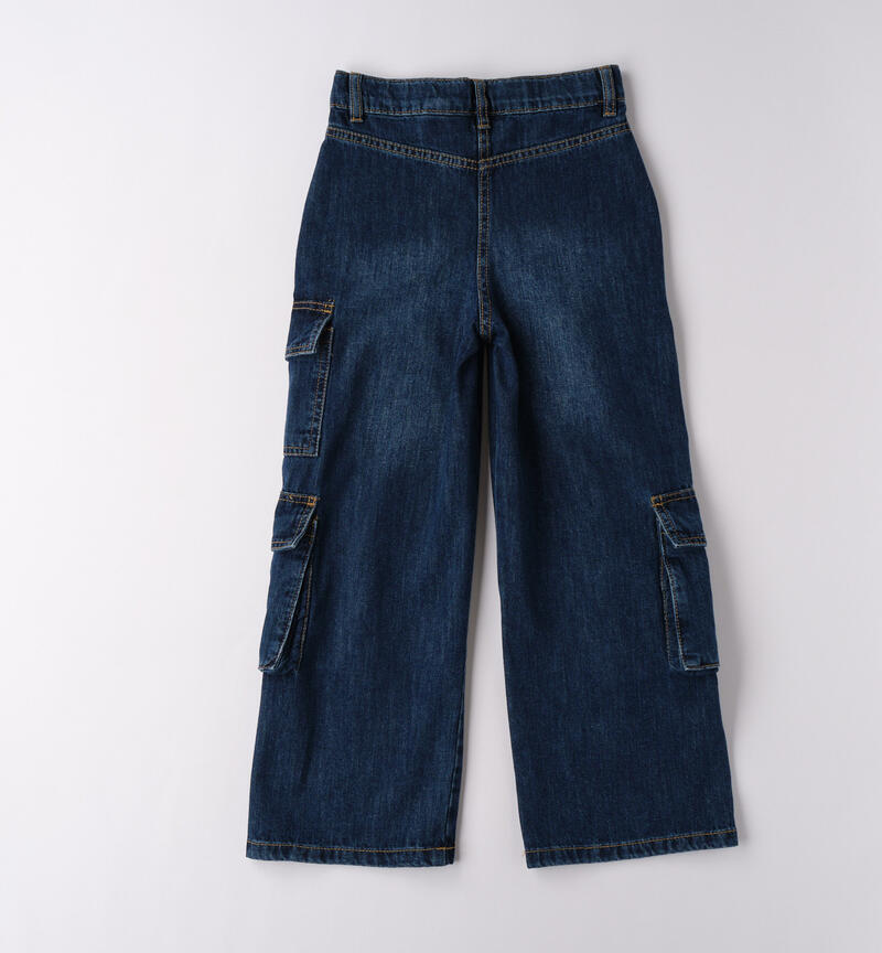 Jeans per ragazza STONE WASHED MEDIUM BLUE -7044