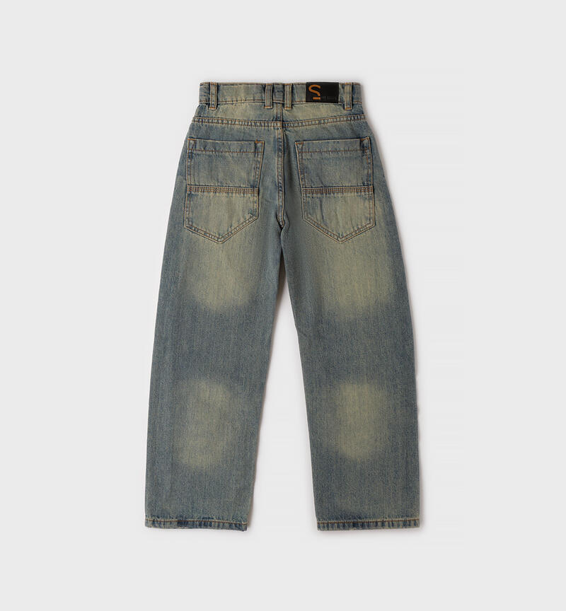 Jeans per ragazzo BLEACH.OVERDYED BEIGE-7160