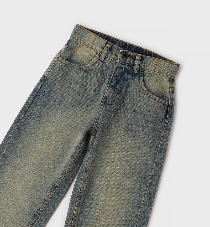 Jeans per ragazzo BLEACH.OVERDYED BEIGE-7160