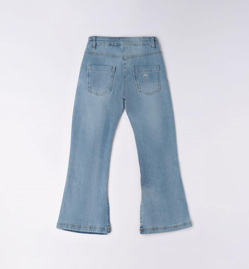 Jeans ragazza ampio da 8 a 16 anni Sarabanda BLU CHIARO LAVATO-7310