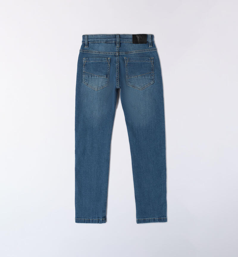 Boys' regular fit jeans STONE WASHED CHIARO-7400