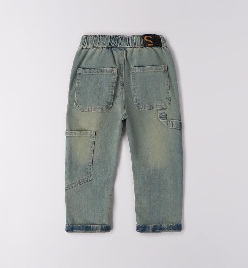 Jeans Sarabanda bambino BLEACH.OVERDYED BEIGE-7160